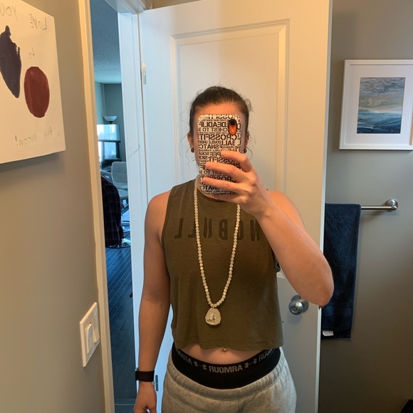 White Quartz Beaded Mala 20 Inch Necklace With Natural Quartz Pendant - Picture 4 of 4